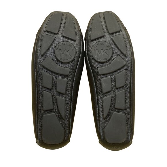 Michael Kors Women’s Black Leather Metallic MK Logo Ballet Flats Size 5.5M - Picture 9 of 9